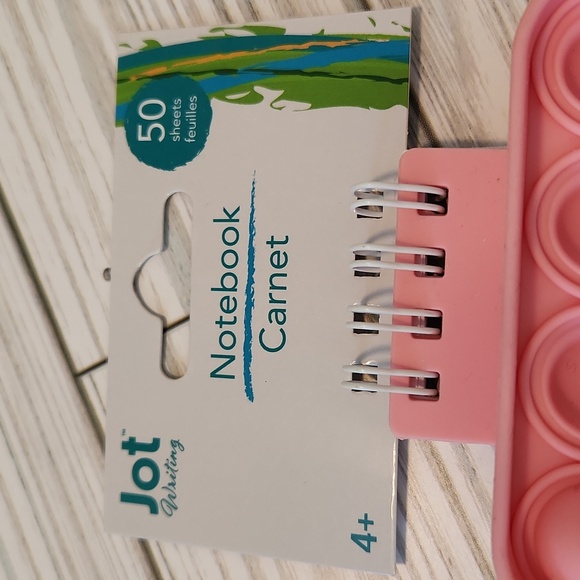 Pink square pop-it spiral notebook 50 sheets ages 4+ Jot Writing - Picture 2 of 5